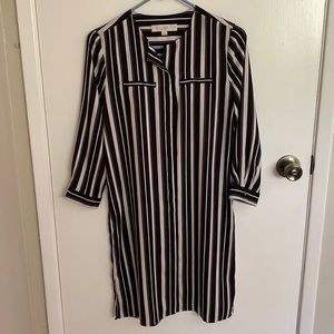 Striped black & white dress